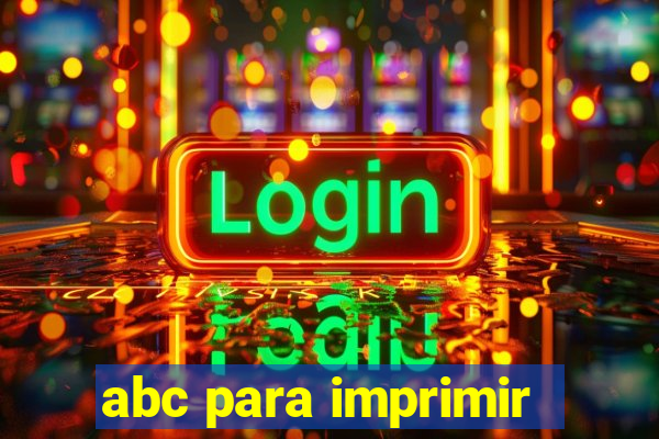 abc para imprimir